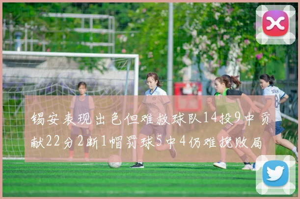 锡安表现出色但难救球队14投9中贡献22分2断1帽罚球5中4仍难挽败局